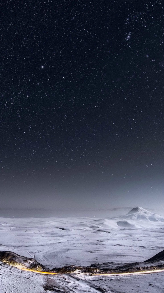 Night-Stars-Mountain-Range-Winter-Landscape-iphone-6-wallpaper-ilikewallpaper_com-576x1024